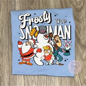 Bella Canvas Blue Frosty the Snowman Tee
